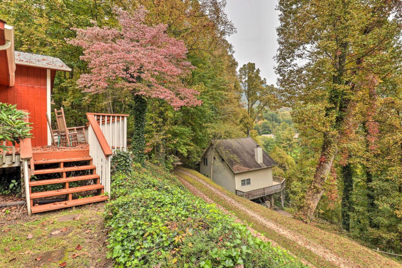 Rustic Red Cabin With Deck In Maggie Valley Club! Kültér fotó